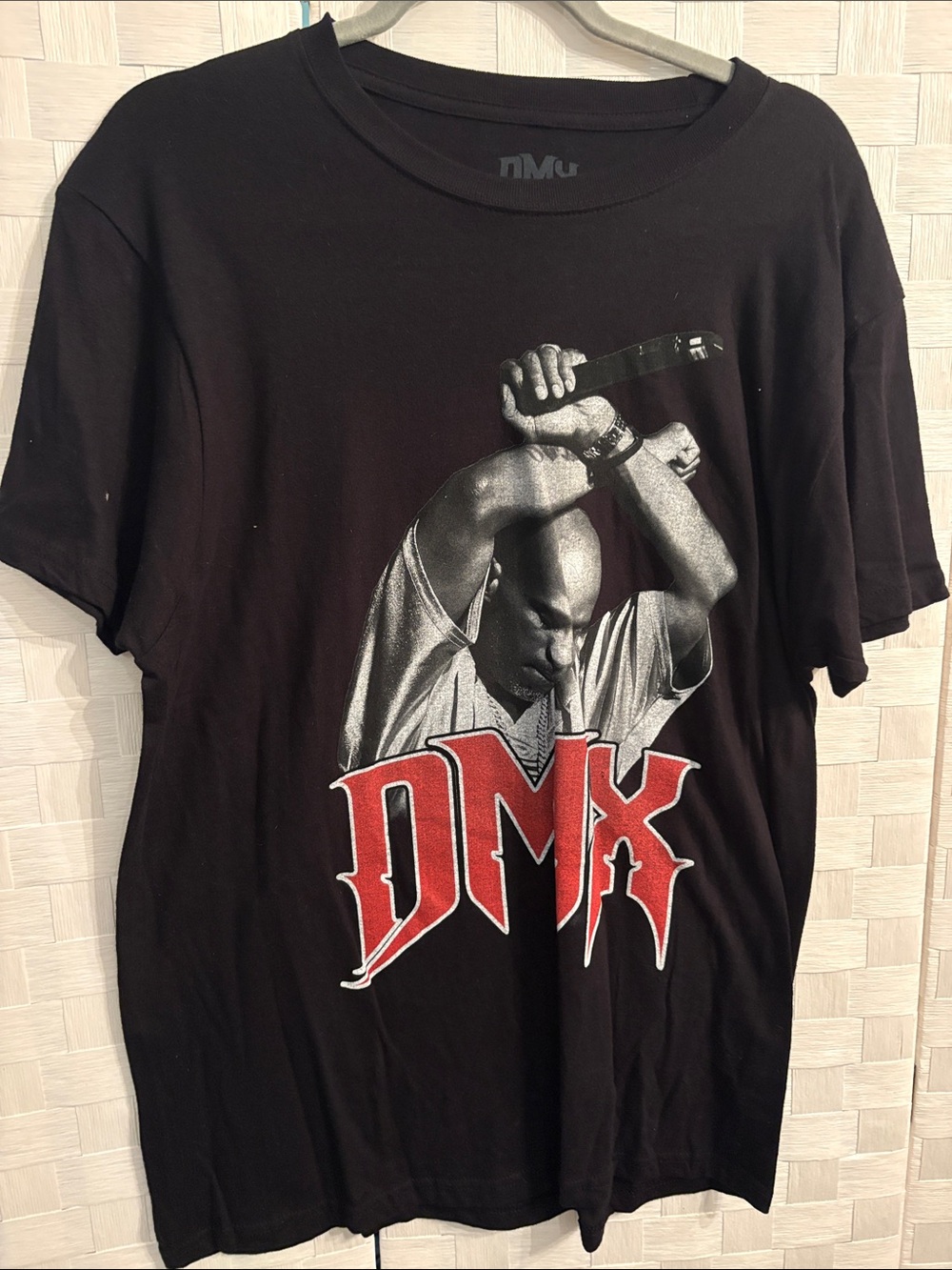 Black DMX Graphic Short Sleeve Tee - Men's Crew Neck rare find